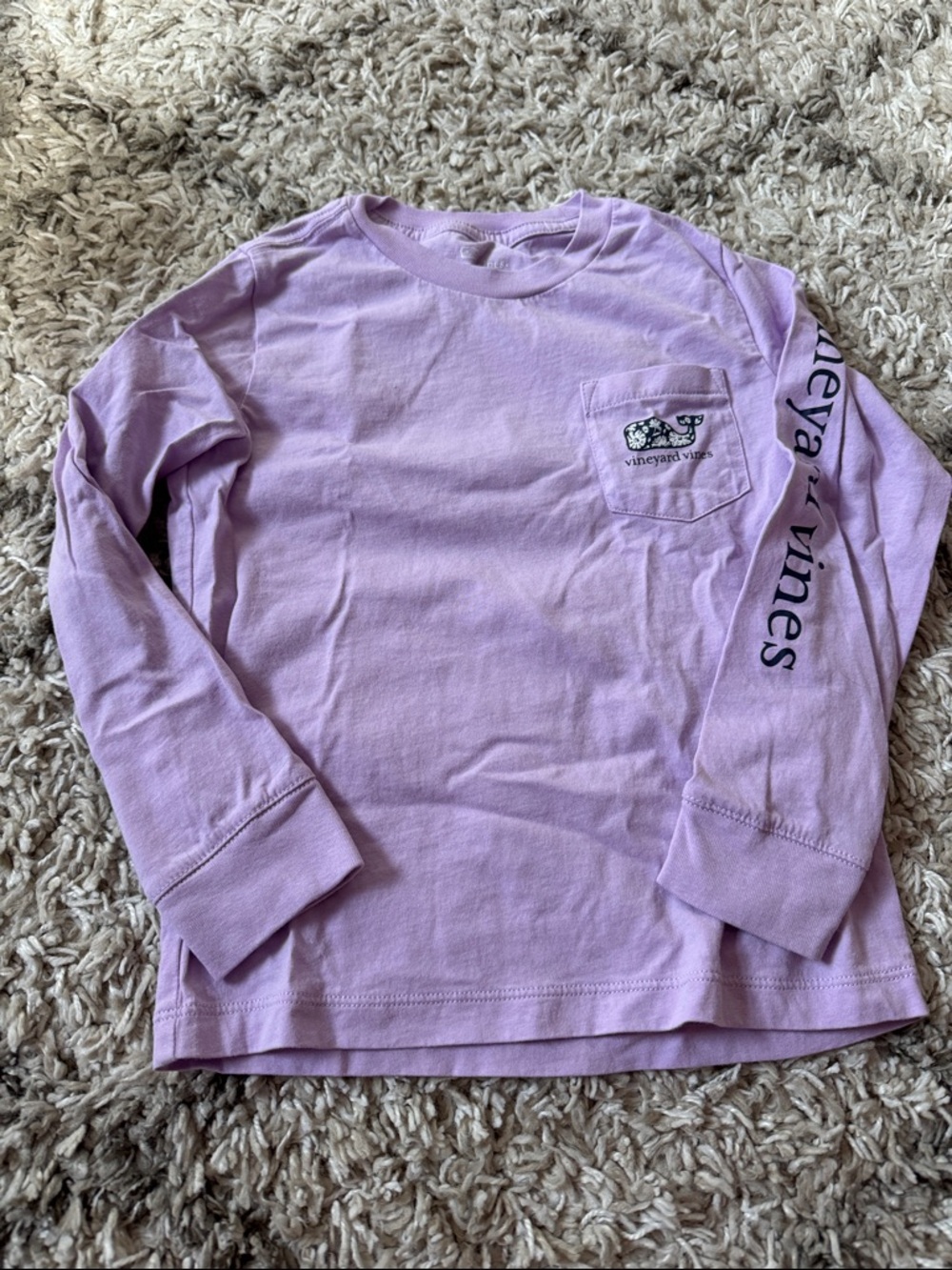 Vineyard Vines Long Sleeve Pocket Tee - Lavender